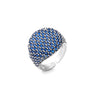 Wholesale Jewelry Copper Geometric Round Open Ring With Zircon And 18K Real Gold Electroplated For Women