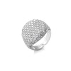 Wholesale Jewelry Copper Geometric Round Open Ring With Zircon And 18K Real Gold Electroplated For Women