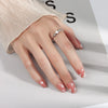Wholesale Jewelry Copper Geometric Simple Frosted Electroplating Ring For Women