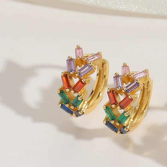 Wholesale Jewelry Copper Geometric Snake Ring And Earrings For Women With Retro And Personal Style Electroplated