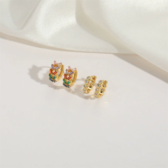 Wholesale Jewelry Copper Geometric Snake Ring And Earrings For Women With Retro And Personal Style Electroplated