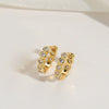 Wholesale Jewelry Copper Geometric Snake Ring And Earrings For Women With Retro And Personal Style Electroplated