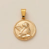 Wholesale Jewelry Copper Geometric Square Pendant Gold Plated Electroplated Women's Necklace