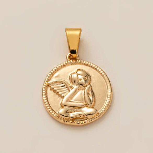 Wholesale Jewelry Copper Geometric Square Pendant Gold Plated Electroplated Women's Necklace