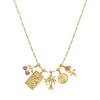 Wholesale Jewelry Copper Geometric Square Pendant Gold Plated Electroplated Women's Necklace