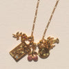 Wholesale Jewelry Copper Geometric Square Pendant Gold Plated Electroplated Women's Necklace