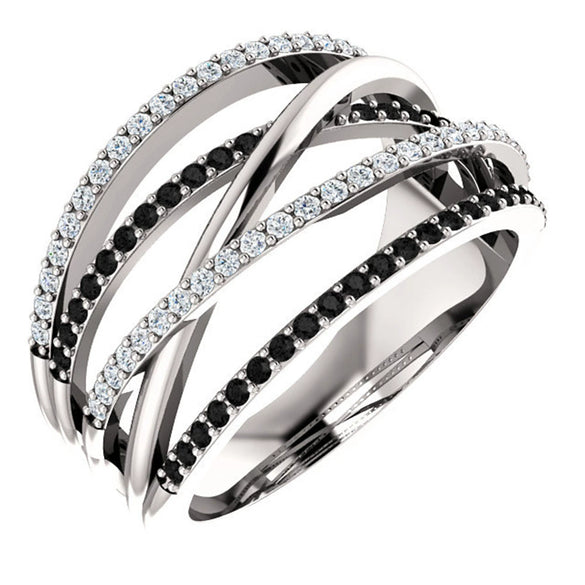 Wholesale Jewelry Copper Geometric Style Zirconia Tail Ring For Women