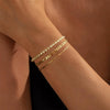 Wholesale Jewelry Copper Geometric Threepiece Set Electroplated Bracelet For Women