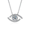 Wholesale Jewelry Copper Geometric Zircon Inlaid Eye Necklace For Women