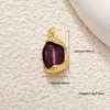 Wholesale Jewelry Copper Gold Plated Flower Shaped Pendant With Tiger Eye Stone Aventurine Turquoise Black Agate Hand Knitted