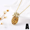 Wholesale Jewelry Copper Gold Plated Fruit Pineapple Hollow Pendant Necklace