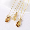 Wholesale Jewelry Copper Gold Plated Fruit Pineapple Hollow Pendant Necklace
