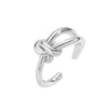 Wholesale Jewelry Copper Gold Plated Geometric Water Drop Retro Twist Open Ring For Women