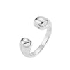 Wholesale Jewelry Copper Gold Plated Geometric Water Drop Retro Twist Open Ring For Women