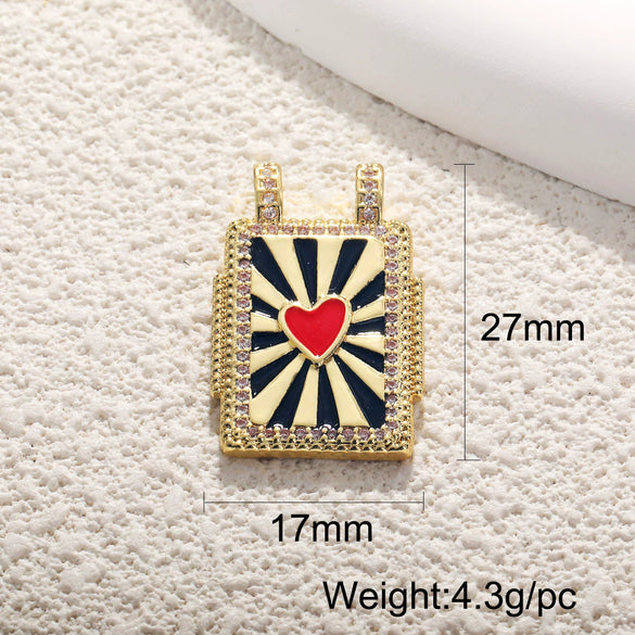 Wholesale Jewelry Copper Gold Plated Heart Shape Pendant Necklace