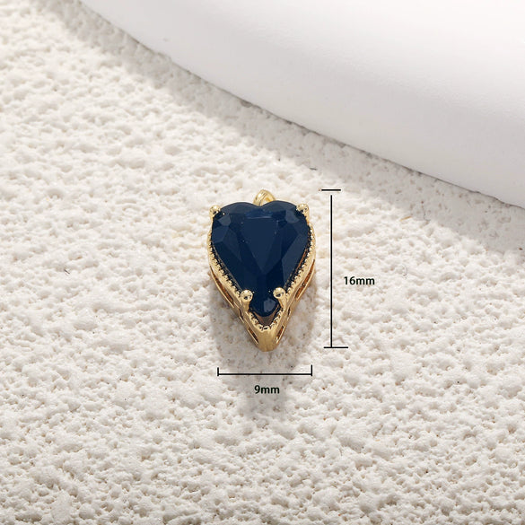 Wholesale Jewelry Copper Gold Plated Heart Shape Pendant Necklace