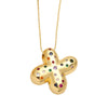 Wholesale Jewelry Copper Gold Plated Letter Pendant Necklace With Box Chain