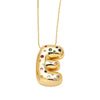 Wholesale Jewelry Copper Gold Plated Letter Pendant Necklace With Box Chain