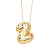Wholesale Jewelry Copper Gold Plated Letter Pendant Necklace With Box Chain