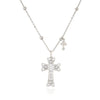 Wholesale Jewelry Copper Gold Plated Oil Drop Cross Ochain Necklace For Women Geometric Style