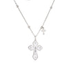 Wholesale Jewelry Copper Gold Plated Oil Drop Cross Ochain Necklace For Women Geometric Style