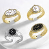 Wholesale Jewelry Copper Gold Plated Watch Clock Style Open Ring
