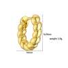 Wholesale Jewelry Copper Goldplated Geometric Twist Small Hoop Earrings For Women