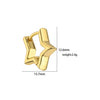 Wholesale Jewelry Copper Goldplated Geometric Twist Small Hoop Earrings For Women