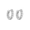 Wholesale Jewelry Copper Goldplated Geometric Twist Small Hoop Earrings For Women