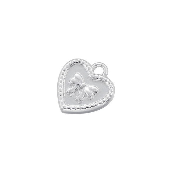 Wholesale Jewelry Copper Goldplated Heart Flower Bow Pendant