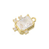 Wholesale Jewelry Copper Goldplated Heart Flower Bow Pendant