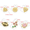 Wholesale Jewelry Copper Goldplated Heart Flower Bow Pendant