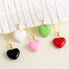Wholesale Jewelry Copper Goldplated Heart Pendant Necklace Box Chain