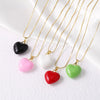 Wholesale Jewelry Copper Goldplated Heart Pendant Necklace Box Chain
