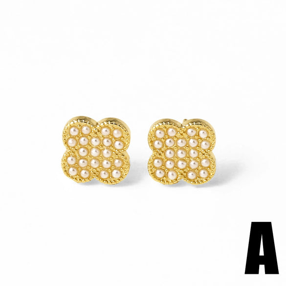 Wholesale Jewelry Copper Goldplated Heart Shape Earrings
