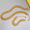 Wholesale Jewelry Copper Goldplated Ochain Multilayer Stitching Allmatch Bracelet Necklace