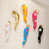 Wholesale Jewelry Copper Goldplated Oildropping Chili Pendant Necklace