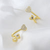 Wholesale Jewelry Copper Goldplated Ushaped Heartshaped Earrings For Women