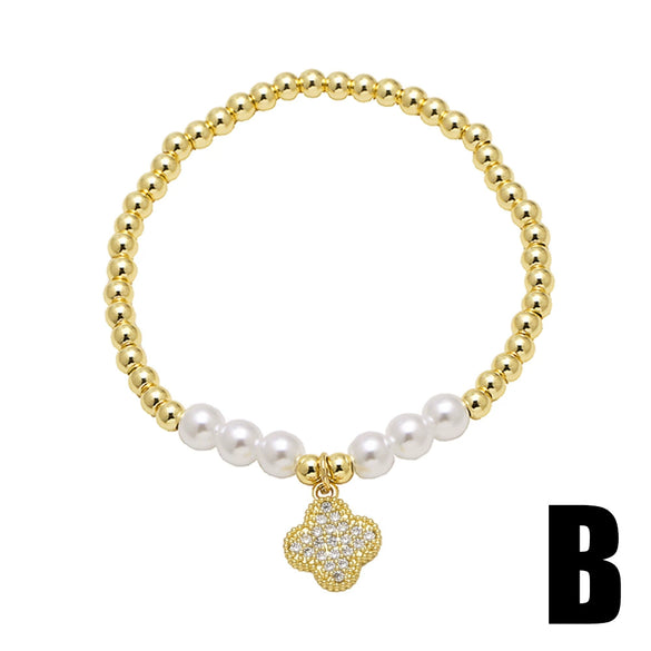 Wholesale Jewelry Copper Heart Animal Zodiac Pendant Bracelet Electroplating Style Unisex