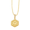 Wholesale Jewelry Copper Heart Geometric Electroplated Necklace
