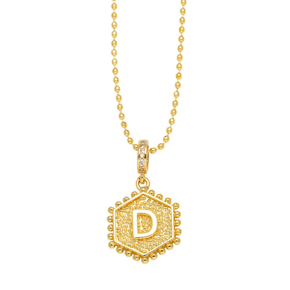 Wholesale Jewelry Copper Heart Geometric Electroplated Necklace