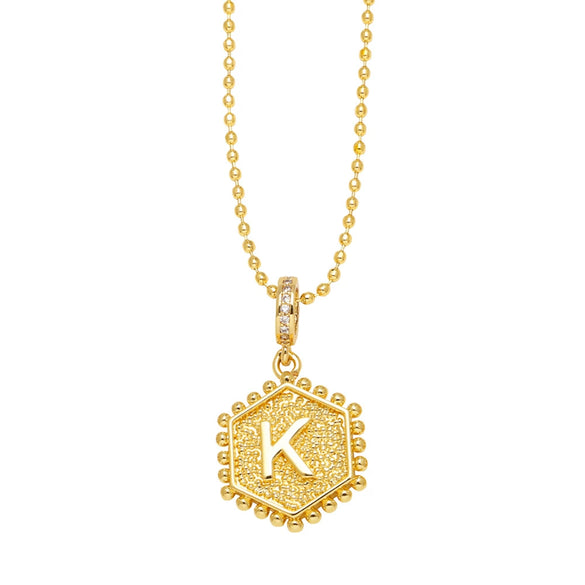 Wholesale Jewelry Copper Heart Geometric Electroplated Necklace