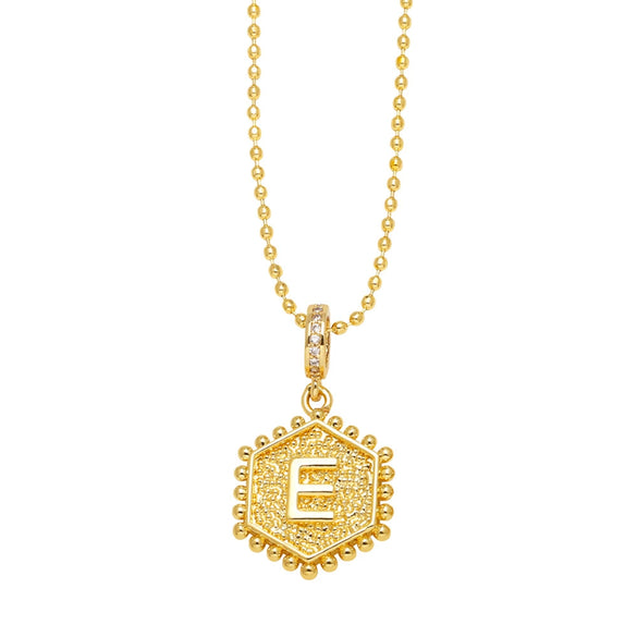 Wholesale Jewelry Copper Heart Geometric Electroplated Necklace