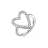 Wholesale Jewelry Copper Heart Microinlaid Zircon Electroplated Ladies Ring