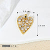 Wholesale Jewelry Copper Heart Microinlay Goldplated Love Necklace Pendant And Earrings