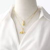 Wholesale Jewelry Copper Heart Pendant Necklace Electroplating Minimalist Style