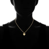 Wholesale Jewelry Copper Heart Pendant Necklace Mixed Gem Inlay Set With Precious Stones
