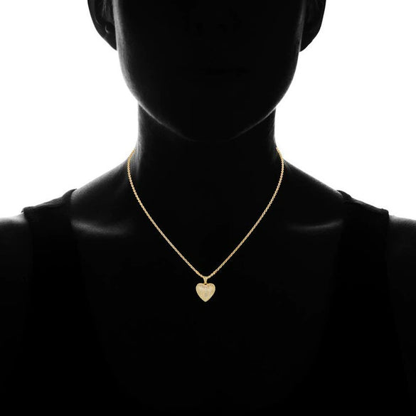 Wholesale Jewelry Copper Heart Pendant Necklace Mixed Gem Inlay Set With Precious Stones