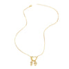 Wholesale Jewelry Copper Heart Pendant Necklace With Box Chain Electroplating