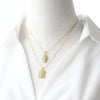 Wholesale Jewelry Copper Heart Shape Box Chain Necklace With Electroplating